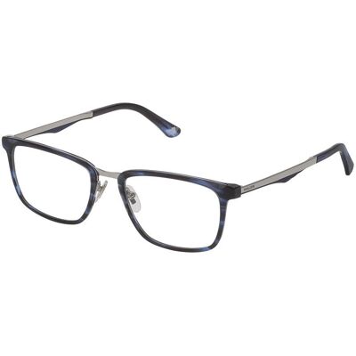 Police VPL684 529N4M Vierkante Bril voor Mannen Blauw Police VPL684 529N4M Vierkante Bril voor Mannen Blauw