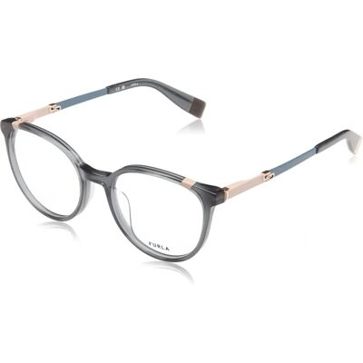 Furla VFU493V 09RM Grey/Green Eyewear Frames - Eyewear Frames Furla VFU493V 09RM Grey/Green Eyewear Frames - Eyewear Frames