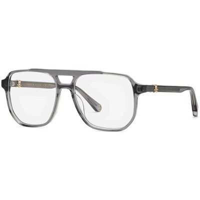 Philipp Plein VPP084V 09MB Grey Transparent Eyewear Frames - Eyewear Frames Philipp Plein VPP084V 09MB Grey Transparent Eyewear Frames - Eyewear Frames