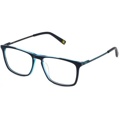 Monture de Lunettes Fila VFI538 Rectangle Acétate - Homme Bleu Monture de Lunettes Fila VFI538 Rectangle Acétate - Homme Bleu