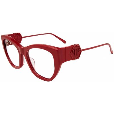Philipp Plein VPP123M 06Y6 Rosso Pieno Lucido - Eyewear Frames Philipp Plein VPP123M 06Y6 Rosso Pieno Lucido - Eyewear Frames