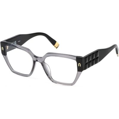Furla VFU775 09MB Grey Transparent Eyewear Frames - Eyewear Frames Furla VFU775 09MB Grey Transparent Eyewear Frames - Eyewear Frames