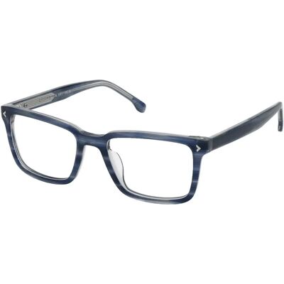 Lozza VL4349 Ischia 3 Blue Rectangular Eyeglasses - Eyeglasses Lozza VL4349 Ischia 3 Blue Rectangular Eyeglasses - Eyeglasses
