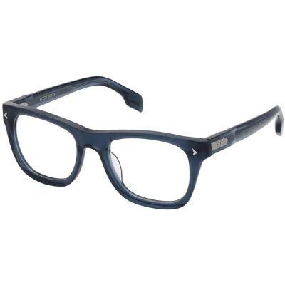 Lozza VL4355M Blue Square Eyewear Frames - Eyewear Frames Lozza VL4355M Blue Square Eyewear Frames - Eyewear Frames