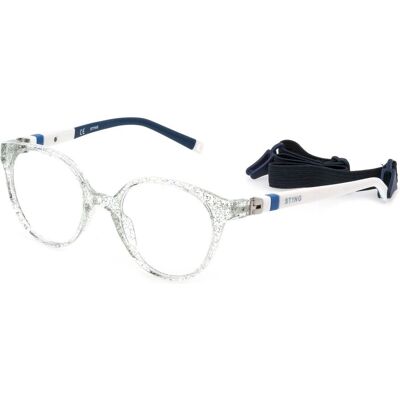 Sting VSJ676N Blue Glitter Eyewear Frames - Eyewear Frames Sting VSJ676N Blue Glitter Eyewear Frames - Eyewear Frames