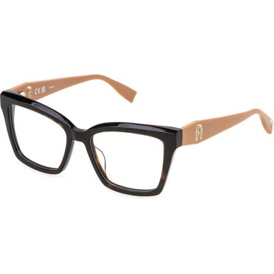 Furla VFU823 0722 Avana Scura Lucida Brillenfassung - Brillenrahmen Furla VFU823 0722 Avana Scura Lucida Brillenfassung - Brillenrahmen