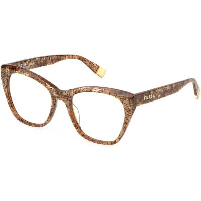 Furla VFU825 - Elegant Havana Eyeglasses for Women Furla VFU825 - Elegant Havana Eyeglasses for Women