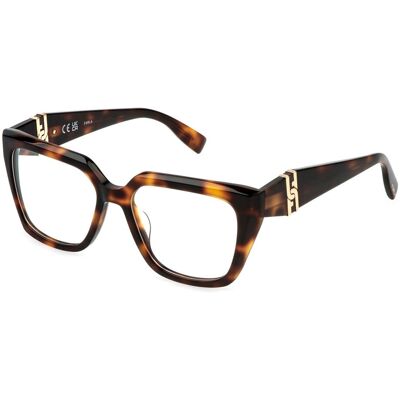 Furla VFU866 0752 Avana Scura Lucida - Cornice di occhiali Furla VFU866 0752 Avana Scura Lucida - Cornice di occhiali