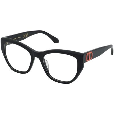 Twinset VTW085 Acetate Black Butterfly Eyeglasses - Eyeglasses Twinset VTW085 Acetate Black Butterfly Eyeglasses - Eyeglasses