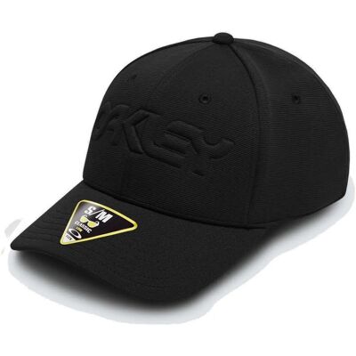 Oakley 6 Panel Stretch Hat Embossed (912208) - blackout Oakley 6 Panel Stretch Hat Embossed (912208) - blackout