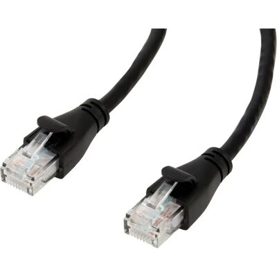 Amazon Basics RJ45 Cat 6 Ethernet Patch Cable 1Gbps Transfer - Black Amazon Basics RJ45 Cat 6 Ethernet Patch Cable 1Gbps Transfer - Black