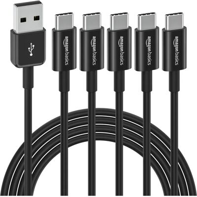 Amazon Basics USB-C auf USB-A Kabel - 5 Stück Amazon Basics USB-C auf USB-A Kabel - 5 Stück
