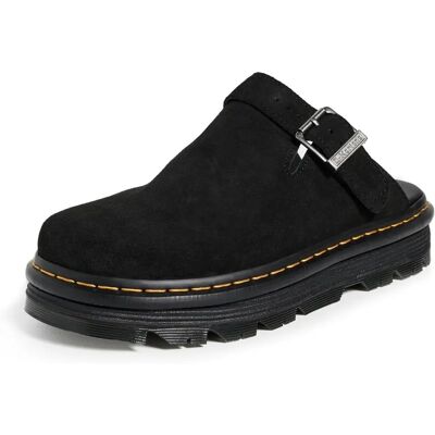 Dr. Martens ZebZag Mules en Daim pour Femmes Noires Dr. Martens ZebZag Mules en Daim pour Femmes Noires