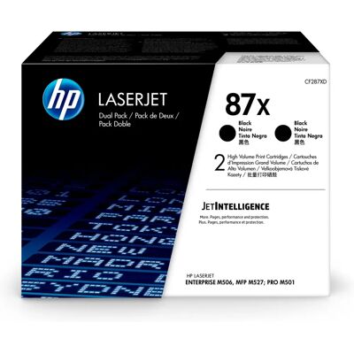 HP 87X Modell CF287XD Doppelpack - Lasertoner HP 87X Modell CF287XD Doppelpack - Lasertoner