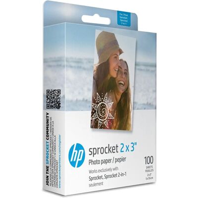 Papier fotograficzny Zink Premium 2x3" HP Sprocket - 100 arkuszy Papier fotograficzny Zink Premium 2x3" HP Sprocket - 100 arkuszy
