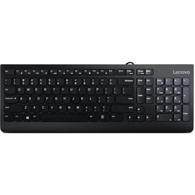 Lenovo 300 Tastatur und Maus Set - QWERTY, Schwarz, USB Lenovo 300 Tastatur und Maus Set - QWERTY, Schwarz, USB