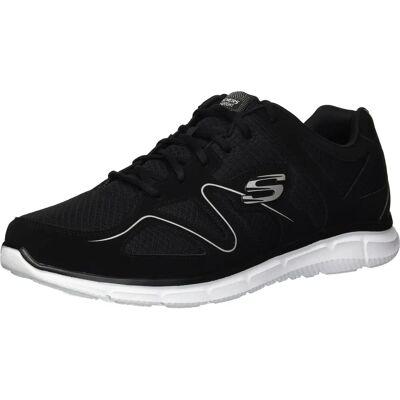 Skechers Satisfaction Flash 58350BKW Cały rok Mężczyzna Czarny - Sneakers Skechers Satisfaction Flash 58350BKW Cały rok Mężczyzna Czarny - Sneakers