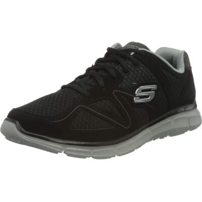 Skechers Herren Satisfaction 58350BBK Ganzjahr Schwarze Turnschuhe Skechers Herren Satisfaction 58350BBK Ganzjahr Schwarze Turnschuhe