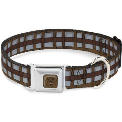 Star Wars Chewbacca Hondenhalsband - Bruin Grijs 28-43cm Star Wars Chewbacca Hondenhalsband - Bruin Grijs 28-43cm