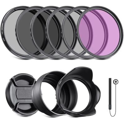 NEEWER 55mm ND filter set - UV, CPL, FLD, ND2/4/8 - Lensaccessoires NEEWER 55mm ND filter set - UV, CPL, FLD, ND2/4/8 - Lensaccessoires