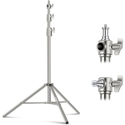Neewer 10226m Stainless Steel Light Stand - Heavy Duty Support for Strobe and LED Neewer 10226m Stainless Steel Light Stand - Heavy Duty Support for Strobe and LED