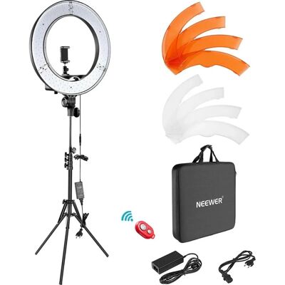 NEEWER Kamera Set mit 18-Zoll Outdoor LED Ringlicht - Dimmbar 52W 5500K NEEWER Kamera Set mit 18-Zoll Outdoor LED Ringlicht - Dimmbar 52W 5500K