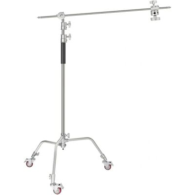 NEEWER Pro Metal C Stand Light with Wheels - Studio Support Equipment NEEWER Pro Metal C Stand Light with Wheels - Studio Support Equipment