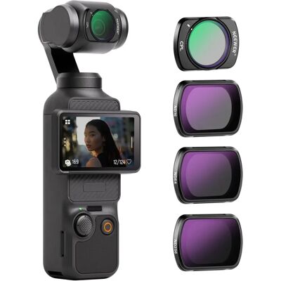 NEEWER DJI OSMO Pocket 3 Magnetic ND & CPL Filter Kit - Camera Filters NEEWER DJI OSMO Pocket 3 Magnetic ND & CPL Filter Kit - Camera Filters
