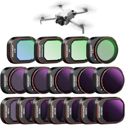 Ensemble de filtres NEEWER DJI Mini 4 Pro - ND16, ND32, ND64 - Filtres d'appareil photo Ensemble de filtres NEEWER DJI Mini 4 Pro - ND16, ND32, ND64 - Filtres d'appareil photo