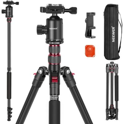 PITAKITE NEEWER Trípode de Cámara Monopié - Ajustable 197cm Ligero de Aluminio Soporte DSLR - Compacto y Versátil PITAKITE NEEWER Trípode de Cámara Monopié - Ajustable 197cm Ligero de Aluminio Soporte DSLR - Compacto y Versátil