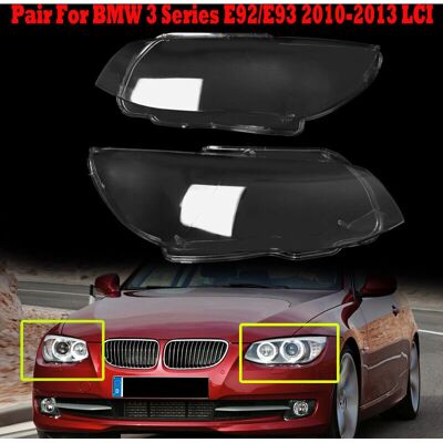 BMW E92 E93 Headlight Cover Clear - Coupe 2010-2013 BMW E92 E93 Headlight Cover Clear - Coupe 2010-2013