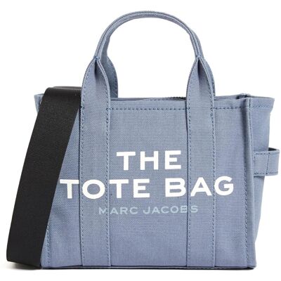 Marc Jacobs Die Kleine Canvas Tote Tasche (M0016493) - blaue Schatten Marc Jacobs Die Kleine Canvas Tote Tasche (M0016493) - blaue Schatten