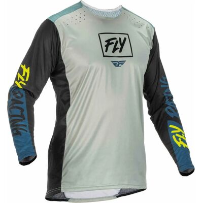 Maillot de motocross Fly Racing Lite - Gris Bleu - Maillot de Motocross - Publicité Maillot de motocross Fly Racing Lite - Gris Bleu - Maillot de Motocross - Publicité