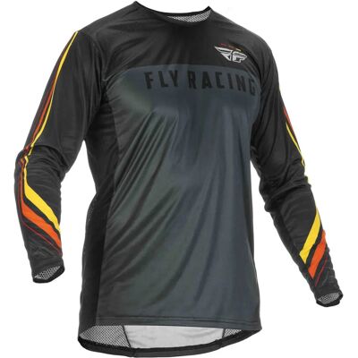 Maglietta da motocross Fly Racing Lite L.E. Speeder - Nero Grigio Giallo - M Maglietta da motocross Fly Racing Lite L.E. Speeder - Nero Grigio Giallo - M