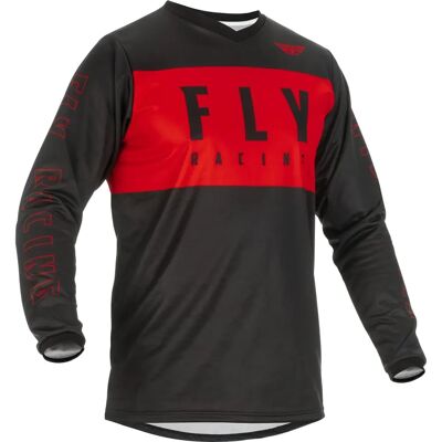 Fly Racing F-16 Maillot des jeunes - Noir Rouge - M - Publicité Fly Racing F-16 Maillot des jeunes - Noir Rouge - M - Publicité