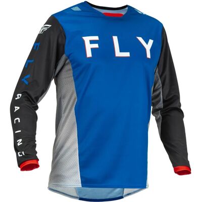 Maglietta Motocross Fly Racing Kinetic Kore, Nero Blu, Taglia S Maglietta Motocross Fly Racing Kinetic Kore, Nero Blu, Taglia S