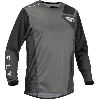 Maglietta da motocross Fly Racing Kinetic Jet - Grigia - M - Unisex Maglietta da motocross Fly Racing Kinetic Jet - Grigia - M - Unisex