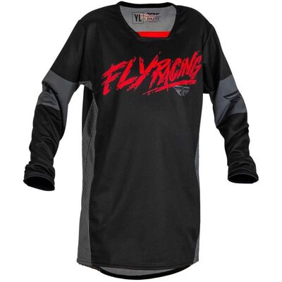 Fly Racing Kinetic Khaos Maillot Motocross - Negro Gris Rojo XL Fly Racing Kinetic Khaos Maillot Motocross - Negro Gris Rojo XL