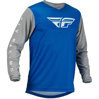 Fly Racing - F-16 2023 - Grey-Blue - M - Motocross jersey Fly Racing - F-16 2023 - Grey-Blue - M - Motocross jersey