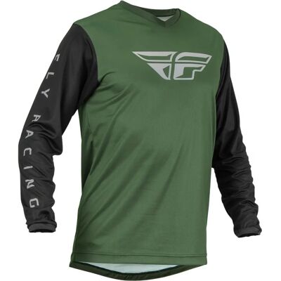 Fly Racing F-16 2023 Maillot de motocross - Noir Vert - S - Unisexe - Publicité Fly Racing F-16 2023 Maillot de motocross - Noir Vert - S - Unisexe - Publicité