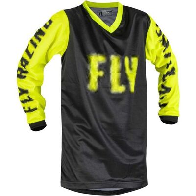 Fly Racing F-16 Maillot Motocross Jeunes - Noir Jaune - XL - Publicité Fly Racing F-16 Maillot Motocross Jeunes - Noir Jaune - XL - Publicité