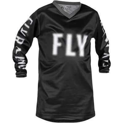 Fly Racing F-16 Motocross Jeunes Maillot - Noir Blanc - M - Publicité Fly Racing F-16 Motocross Jeunes Maillot - Noir Blanc - M - Publicité