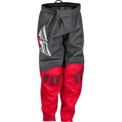 Pantaloni da Motocross per Giovani Fly Racing F-16 - Grigio-Rosso - Pantaloni da Motocross Pantaloni da Motocross per Giovani Fly Racing F-16 - Grigio-Rosso - Pantaloni da Motocross