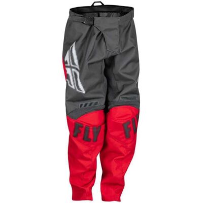 Pantaloni Cross Bambino Fly Racing - F-16 Grigio/Rosso Pantaloni Cross Bambino Fly Racing - F-16 Grigio/Rosso