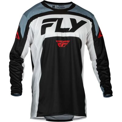 Fly Racing Lite 2024 Maillot de motocross - Negro Gris Blanco - 2XL Fly Racing Lite 2024 Maillot de motocross - Negro Gris Blanco - 2XL