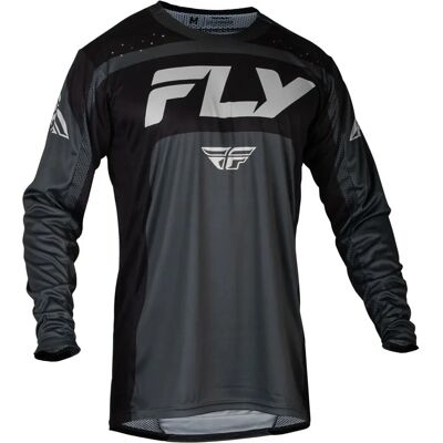 Camiseta de motocross Fly Racing Lite 2024 - Negro Gris - L Camiseta de motocross Fly Racing Lite 2024 - Negro Gris - L