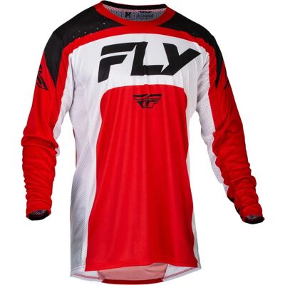 Camisa de Motocross Fly Racing Lite 2024 - Negro Blanco Rojo - M Camisa de Motocross Fly Racing Lite 2024 - Negro Blanco Rojo - M