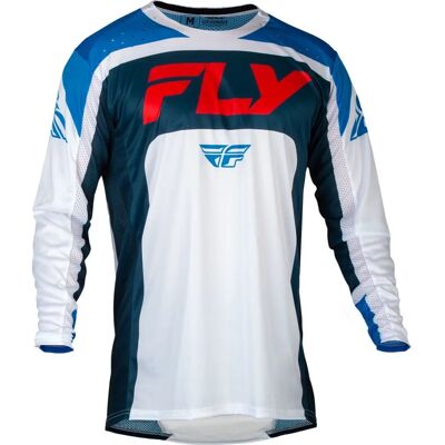 Fly Racing Lite 2024 Camiseta de Motocross Blanco Rojo Azul - XL Fly Racing Lite 2024 Camiseta de Motocross Blanco Rojo Azul - XL