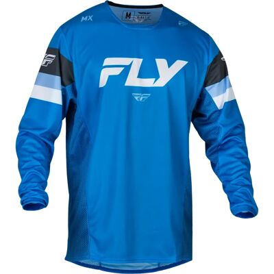 Fly Racing Kinetic Prix 2024 Maillot de Motocross - Blanc Bleu - S - Publicité Fly Racing Kinetic Prix 2024 Maillot de Motocross - Blanc Bleu - S - Publicité
