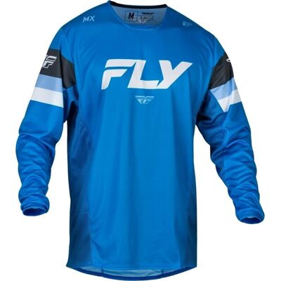 Fly Racing Kinetic Prix 2024 Maillot de Motocross - Blanc Bleu - L - Maillot de motocross - Publicité Fly Racing Kinetic Prix 2024 Maillot de Motocross - Blanc Bleu - L - Maillot de motocross - Publicité